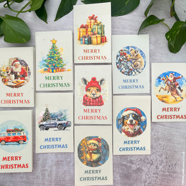 10 Plantable Aussie Christmas Cards Bundle