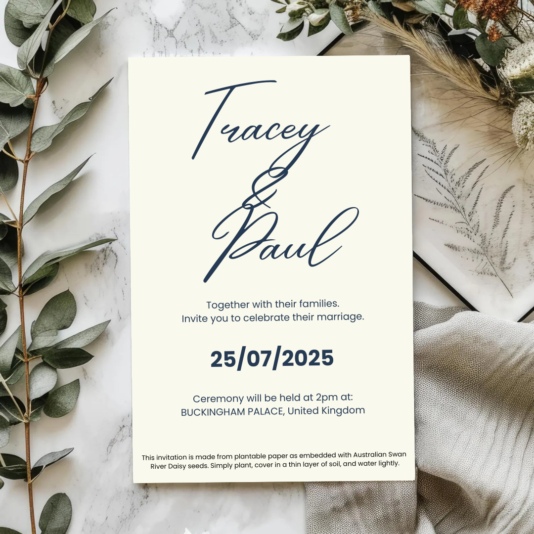 Plantable Wedding Invites - Modern Design – Planet Go Round