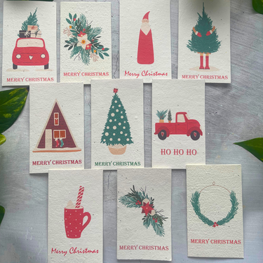 10 Plantable Christmas Cards Bundle