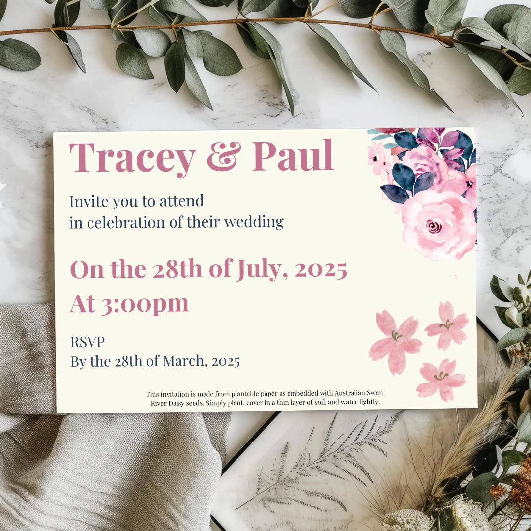 Plantable Wedding Invites - Landscape Floral Design – Planet Go Round