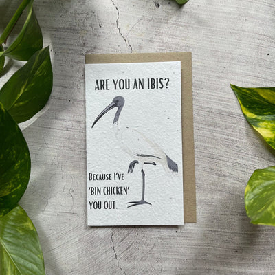 Plantable Are You An Ibis Funny Card