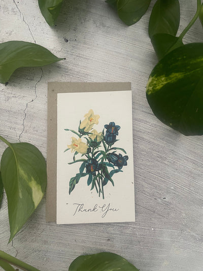 Plantable 'Bellflower' Thank You Card