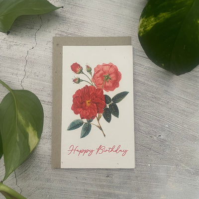 Plantable 'Botanic' Birthday Card