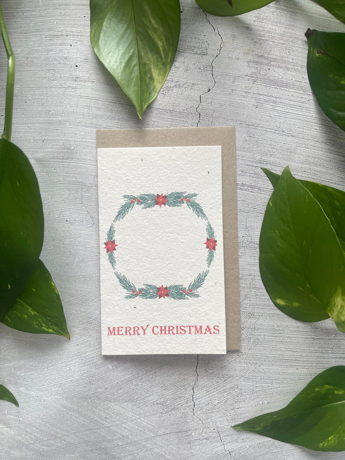 Plantable 'Welcome' Christmas Card