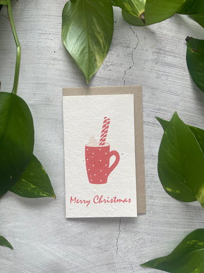 Plantable 'Mug' Christmas Card
