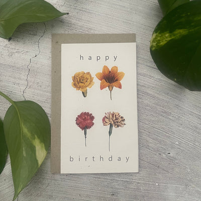 Plantable 'Bunch' Birthday Card