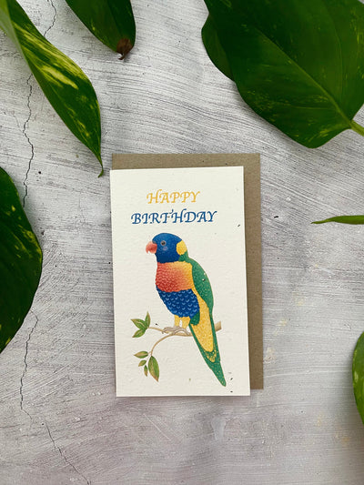 5 Plantable Australian Birds Birthday Cards Bundle